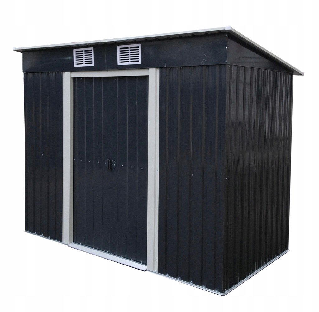 DOMEK METALOWY OGRODOWY WIATA SZOPA BLASZAK NA NARZĘDZIA 131x238x181 DM1002