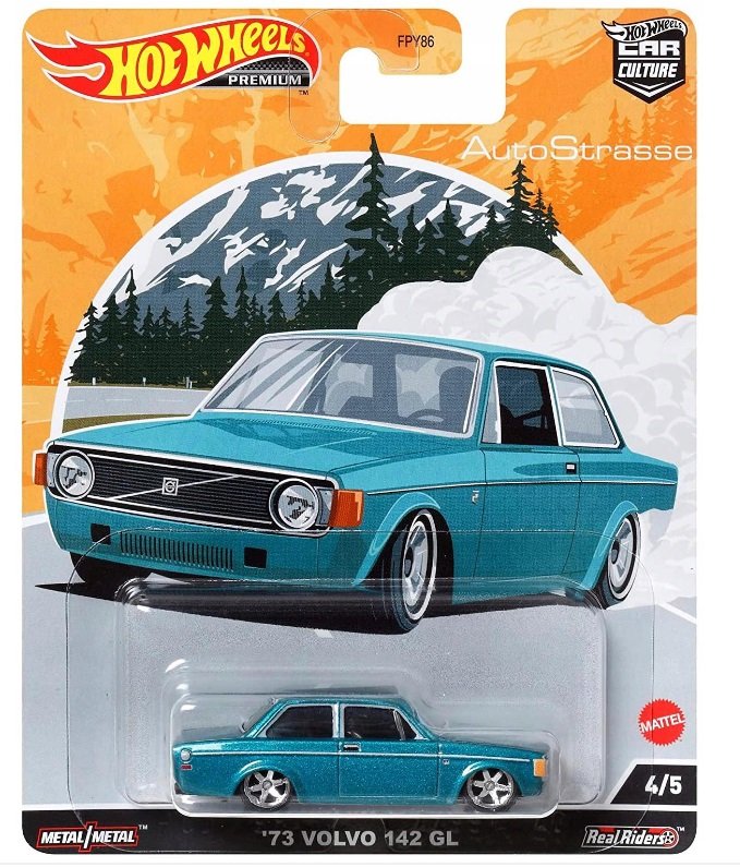 Samochód Mattel Hot Wheels PREMIUM '73 Volvo 142 GL