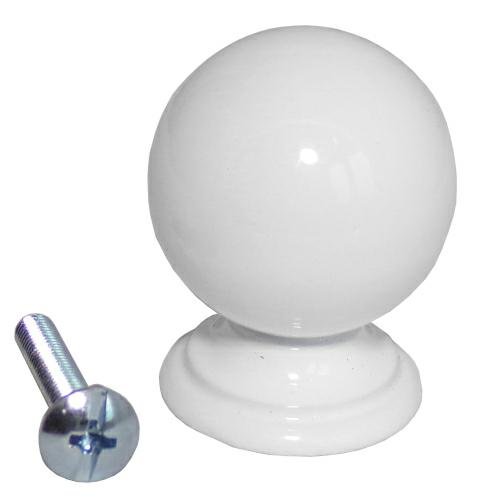 Gałka meblowa Uchwyt Biały 25mm Mod.60