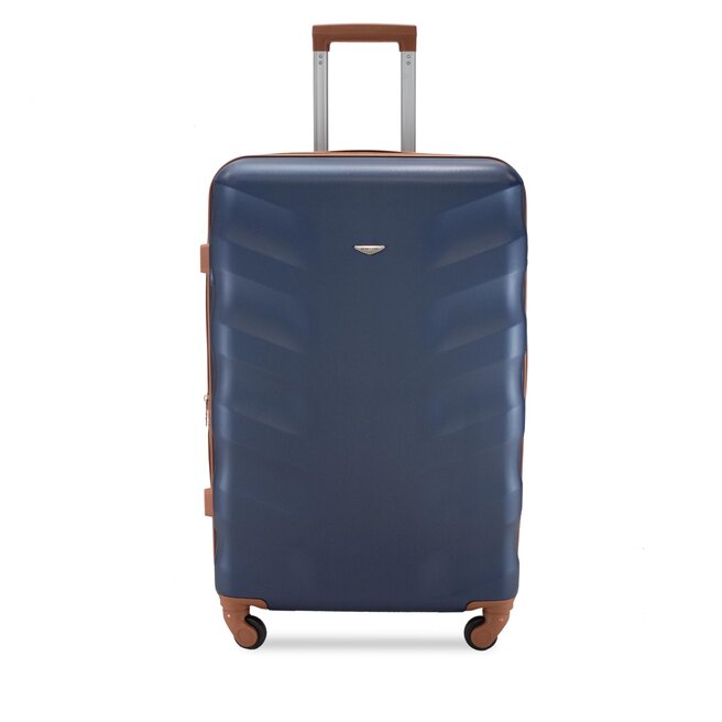 Walizka średnia Semi Line T5706-2 Granatowy+Brąz