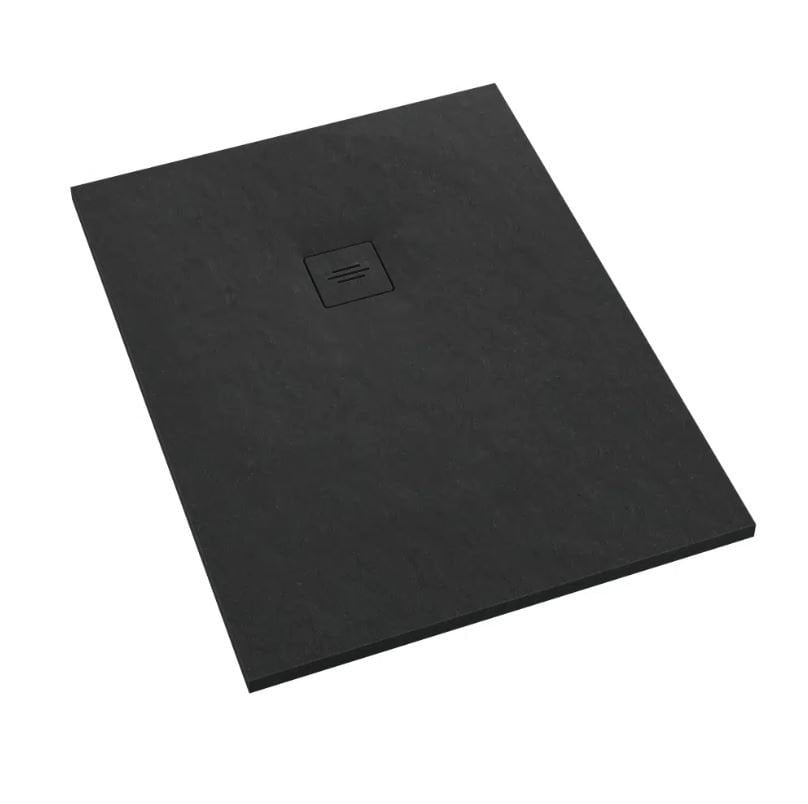 Brodzik prostokątny Schedpol Schedline Collection Protos 100x180x4 czarny kompozyt 3SP.P1P-100180/C/ST-M1/C/ST