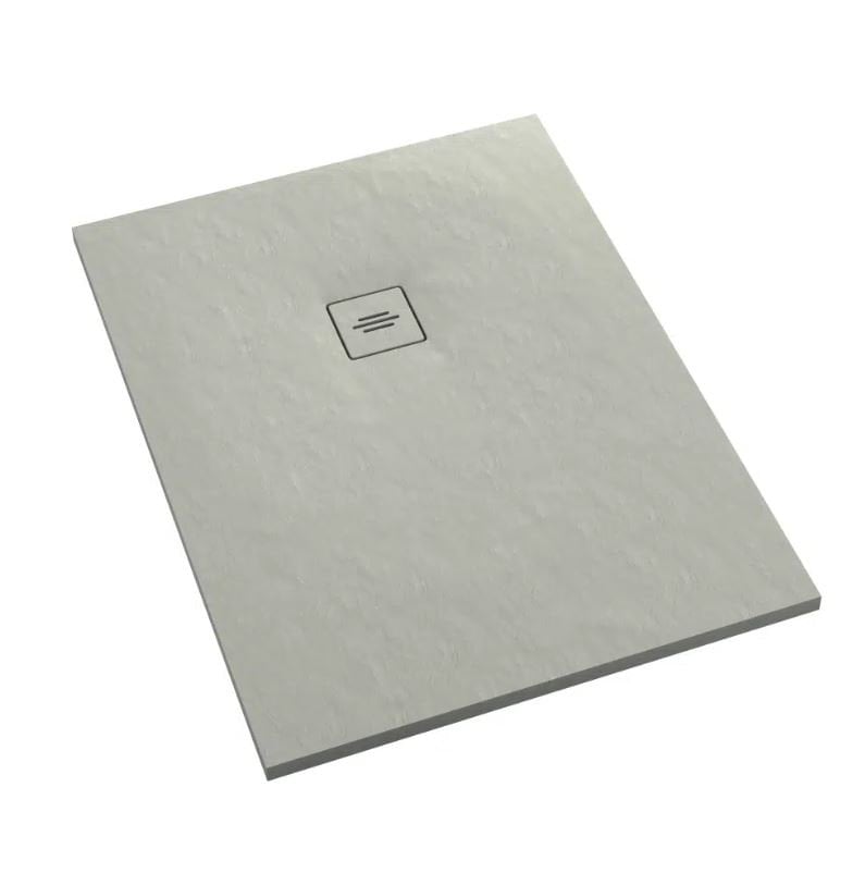 Brodzik prostokątny Schedpol Schedline Collection Protos 90x130x3,5 cementowy kompozyt 3SP.P1P-100130/CT/ST-M1/CT/ST