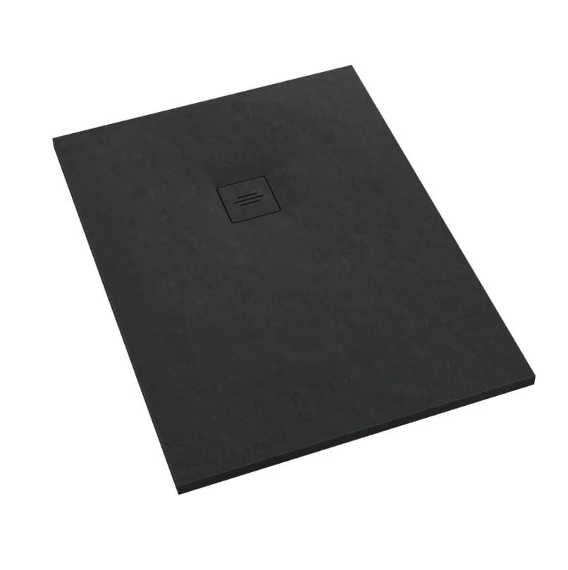 Brodzik prostokątny Schedpol Schedline Collection Protos 80x170x4 czarny kompozyt 3SP.P1P-80170/C/ST-M1/C/ST