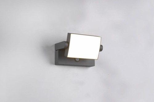 Kansas kinkiet zewnętrzny z czujnikiem ruchu 1xLED/10W antracyt 246869142