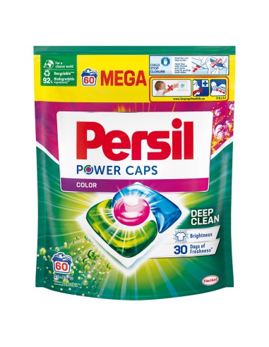 Kapsułki do prania ubrań kolorowych Persil Power Caps 60 prań