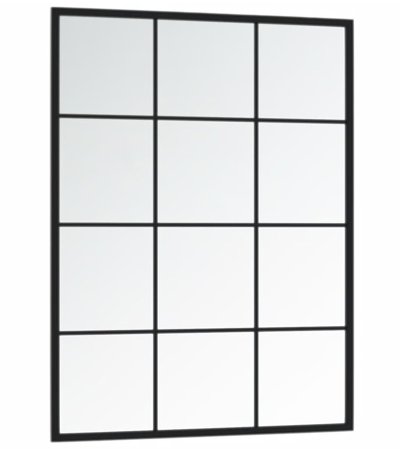 Ścienne lustro w czarnej metalowej ramie B2-P45