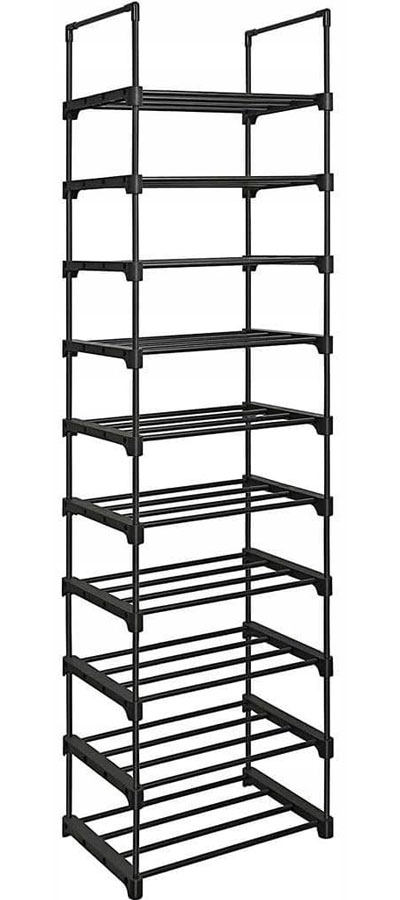 Regał Na Czarny Metalowy Buty E6-F50