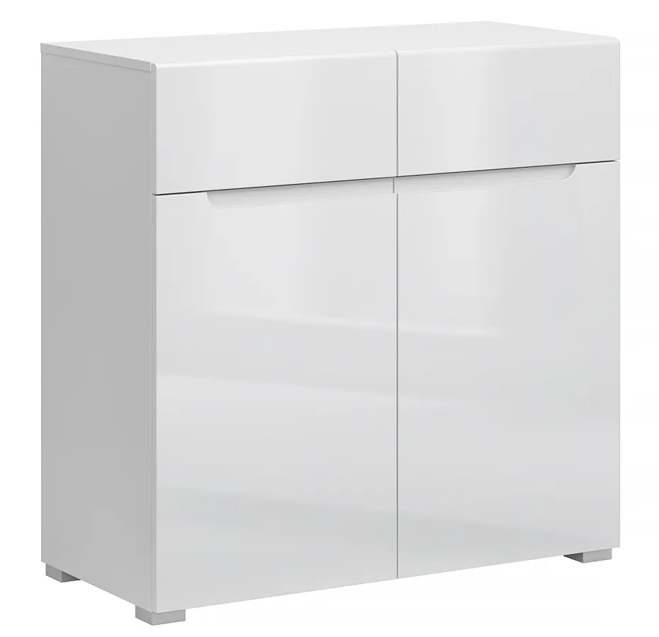 Biała komoda z szufladami i szafką B5-M06