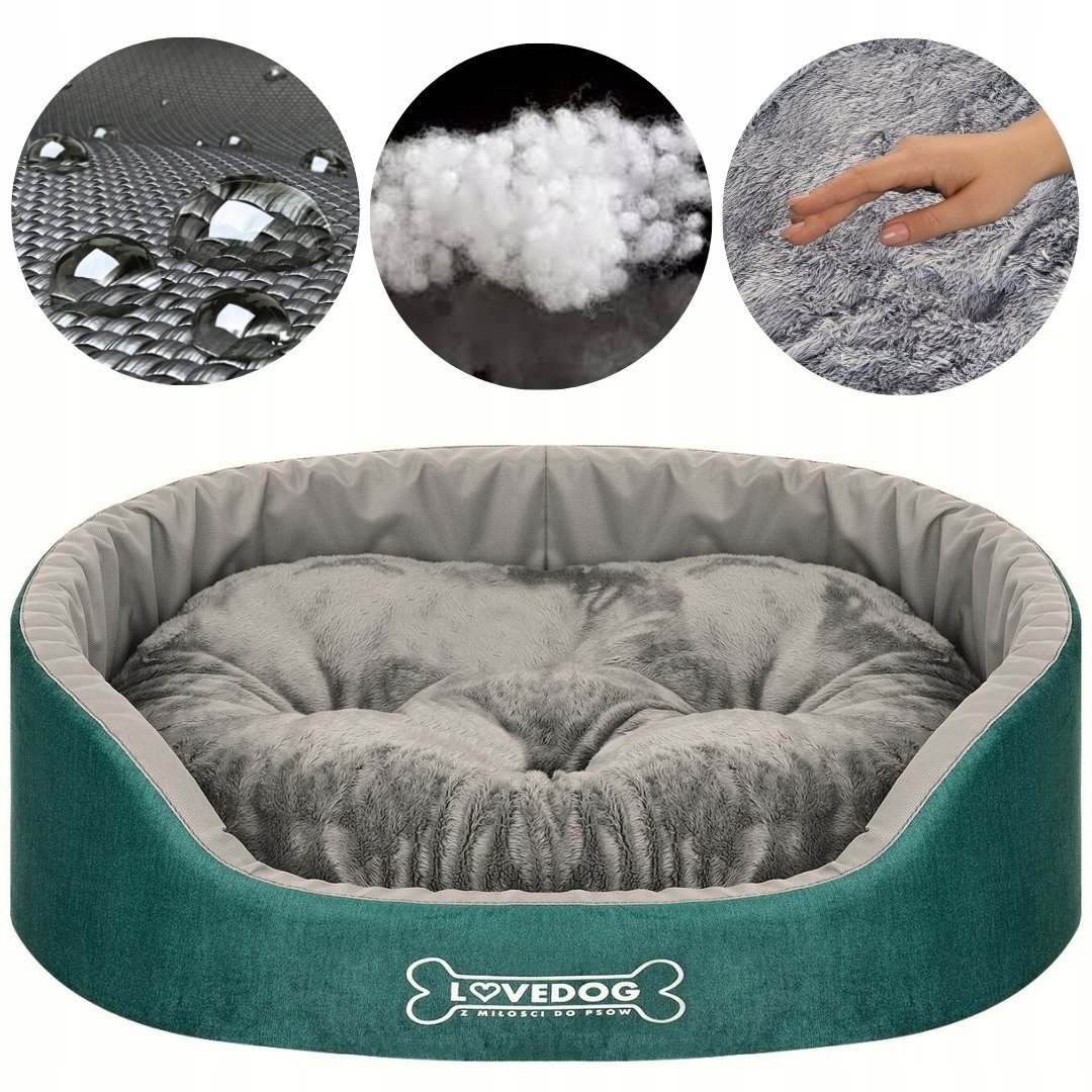 Legowisko dla psa kota WODOODPORNE posłanie kanapa kojec Lovedog XL 80x70