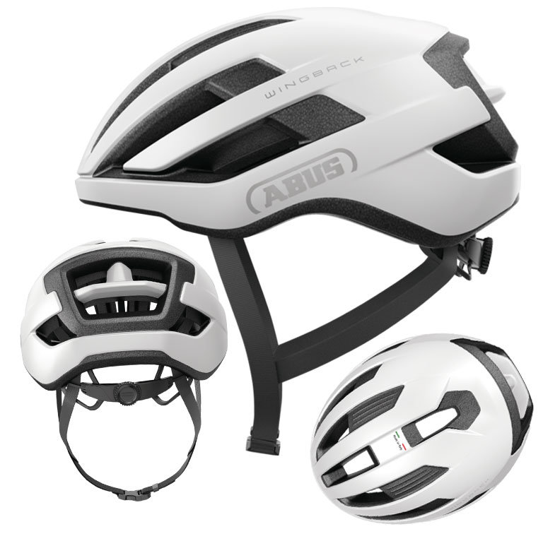 Kask rowerowy szosowy ABUS WINGBACK polar white M (54-58cm)