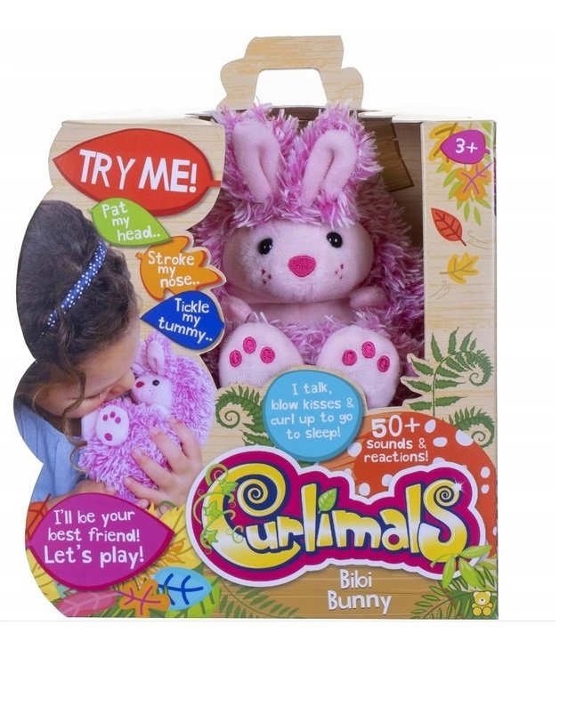 CURLIMALS KULISIE INTERAKTYWNY KRÓLICZEK BIBI maskotka sensoryczna