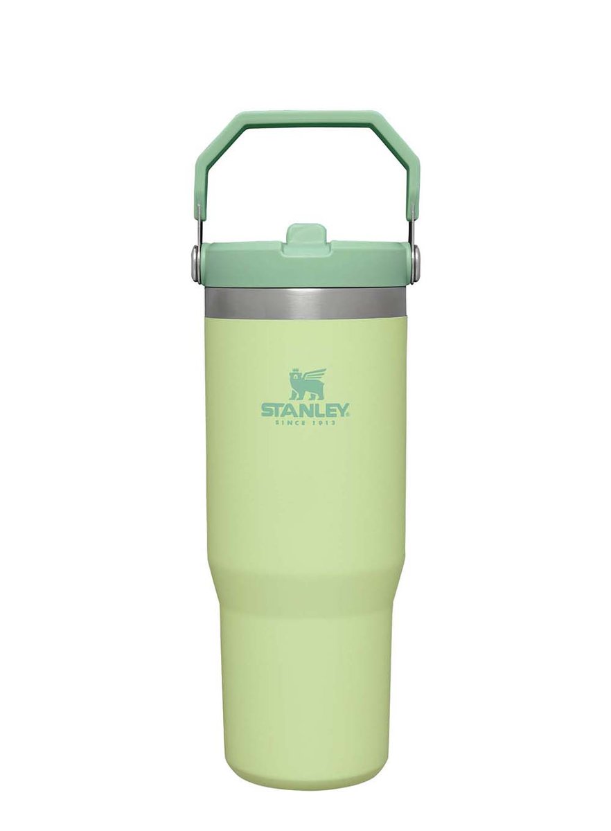 Kubek termiczny Stanley IceFlow Flip Straw Tumbler 0,89 l - citron