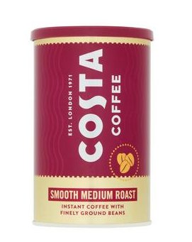 Costa Coffee Instant Smooth Medium Roast 100g