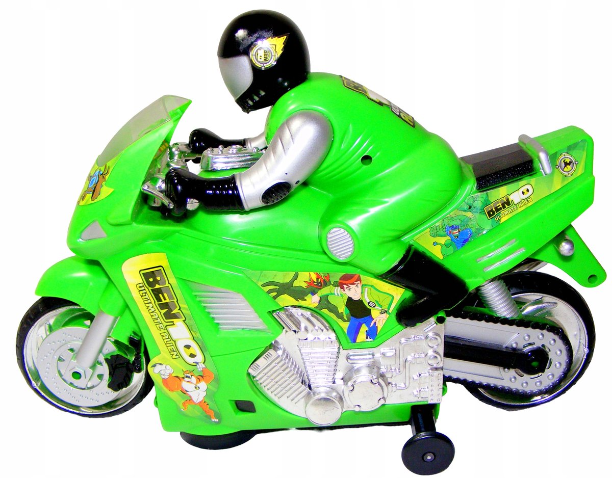 BEN 10 FIGURKA MOTOCYKL MOTOR ŚWIATŁO DZWIĘK