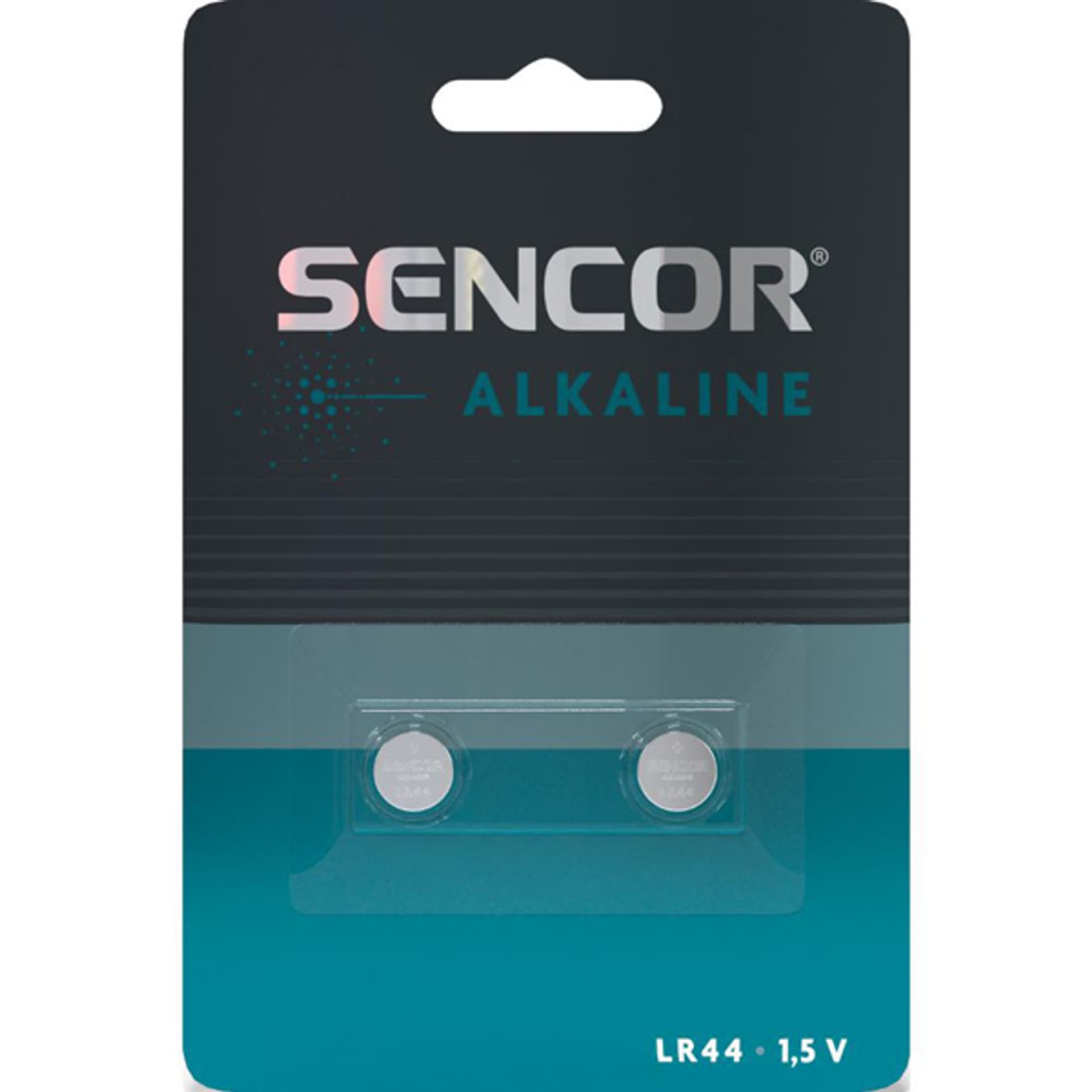 Bateria alkaliczna, LR44, LR44, 1.5V, Sencor, blistr, 2-pack