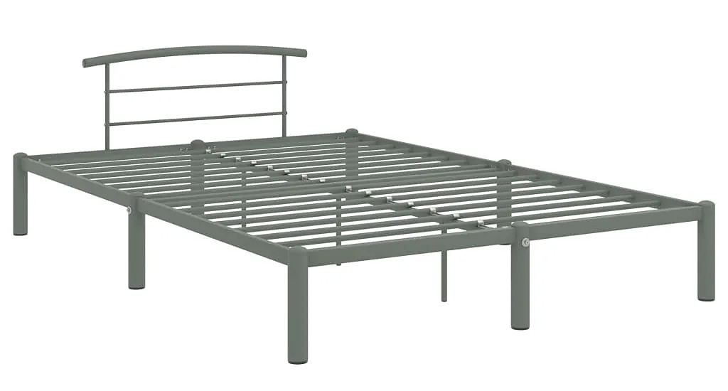 Szare loftowe łóżko z metalu 120 x 200 cm G7-A23