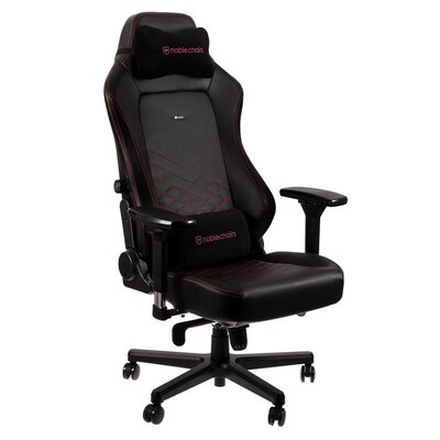 noblechairs Fotel gamingowy noblechairs HERO czarny czerwone obszycie NBL-HRO-PU-BRD