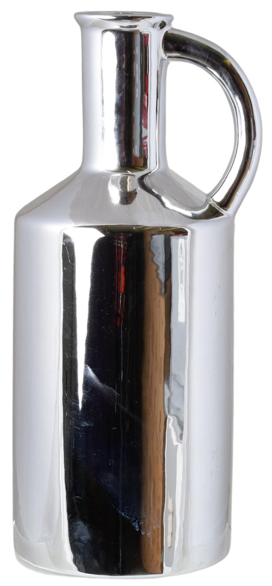 Ewax, Wazon ceramiczny 211492-29, srebrny, 11x11x28 cm