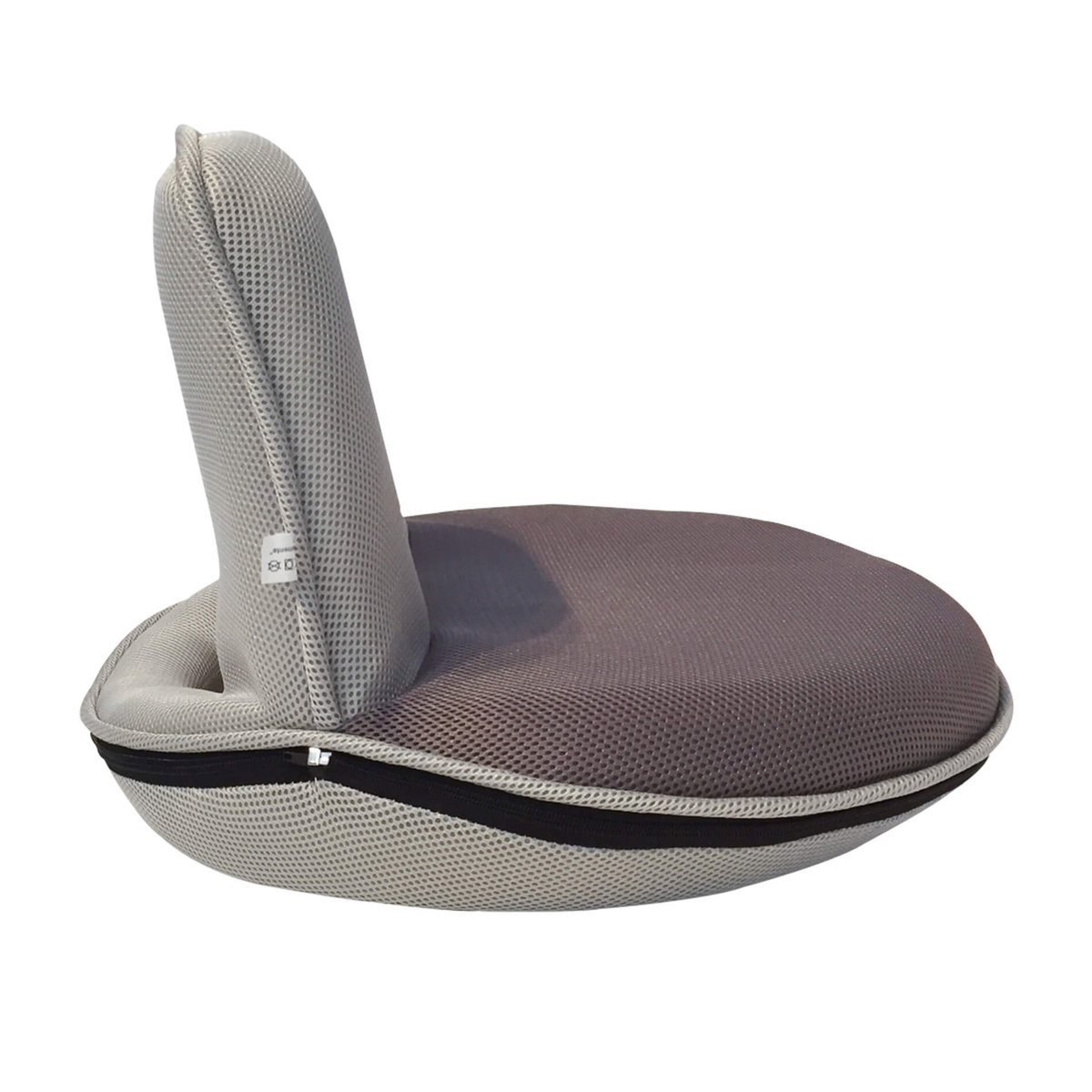 Rebecca Mobili Krzesła do Jogi, Fotel do Medytacji, Poliester, Szary, Relaks podczas czytania, Salon Sypialnia