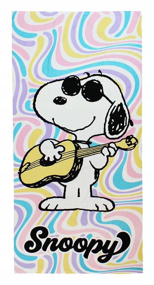 SNOOPY PEANUTS DUŻY RĘCZNIK KĄPIELOWY PLAŻOWY NA BASEN 70X140