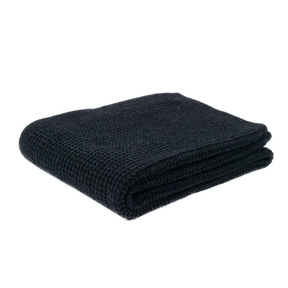 Koc dziany emma 130x170 grafit wyroby rehabilitacyjne z dzianin wełnianych klasa i, reguła 1 pościelowe wyroby rozgrzewające - Koc