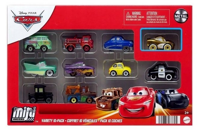 CARS AUTA ZESTAW 10 MINI AUTEK HFC77 metalowe Mikroauta Cars Mini