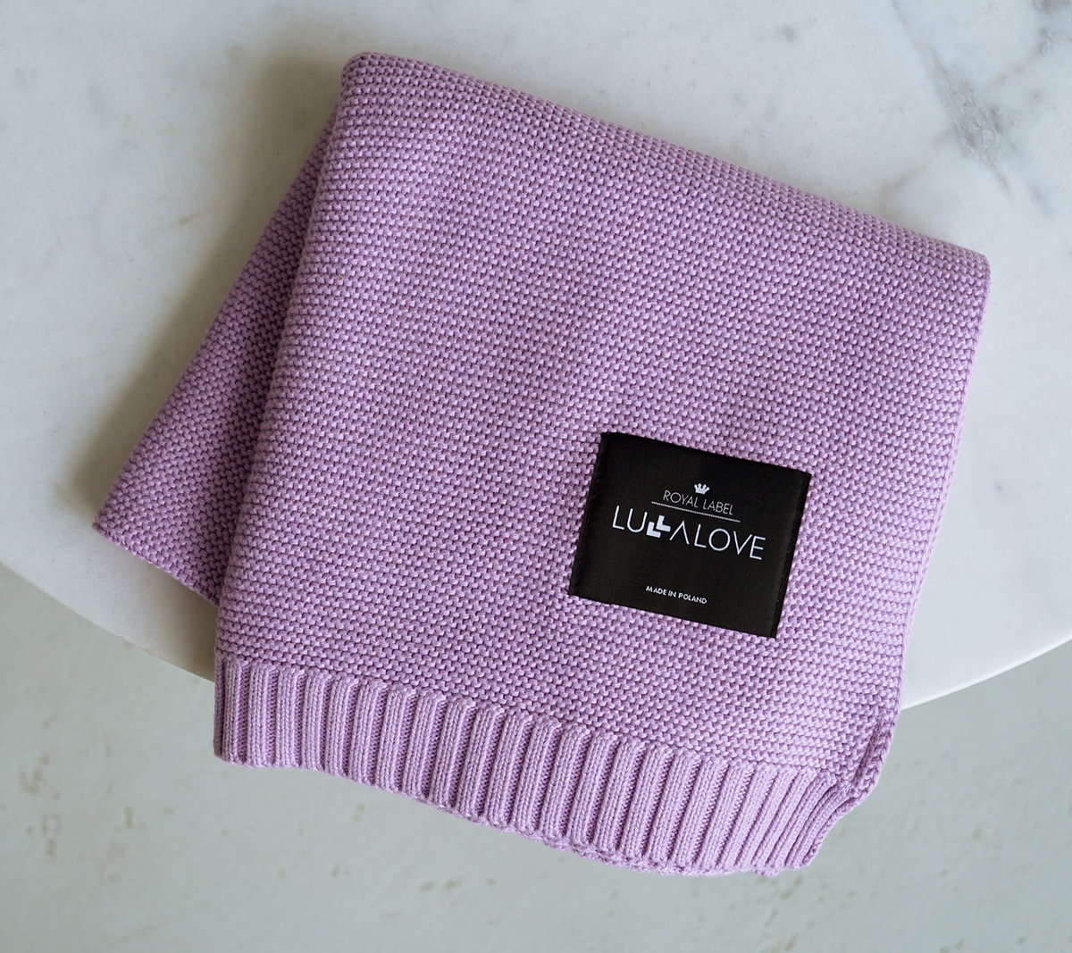 Bambusowy Kocyk Dla Niemowląt 80X100 Lawenda Lullalove