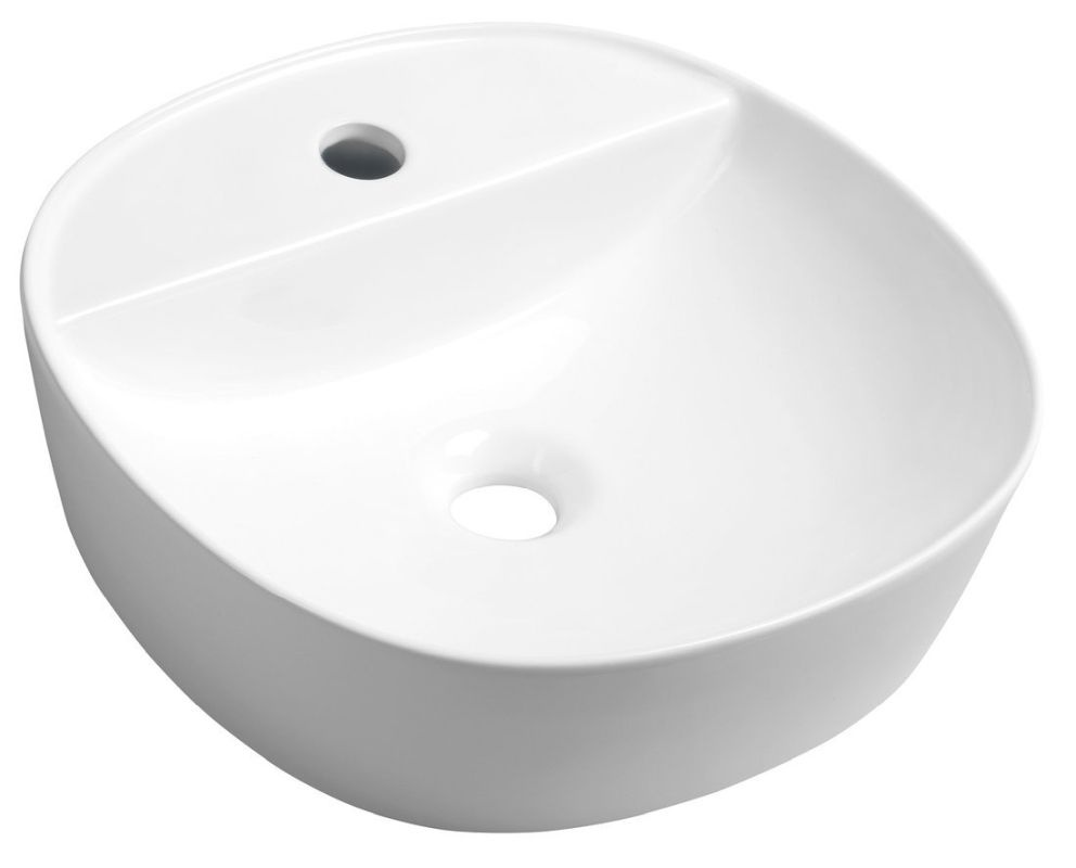 Sapho LUGANO umywalka ceramiczna nablatowa, średnica 41x11,5 cm AR491