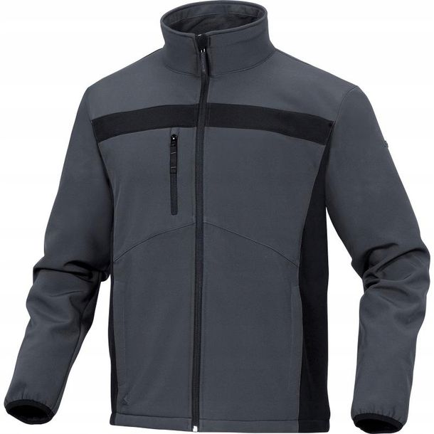 Delta Plus Bluza z Softshell Poliestru i elastanu kolor szaro-czarny rozmiar S LULE2GRPT LULE2GRPT