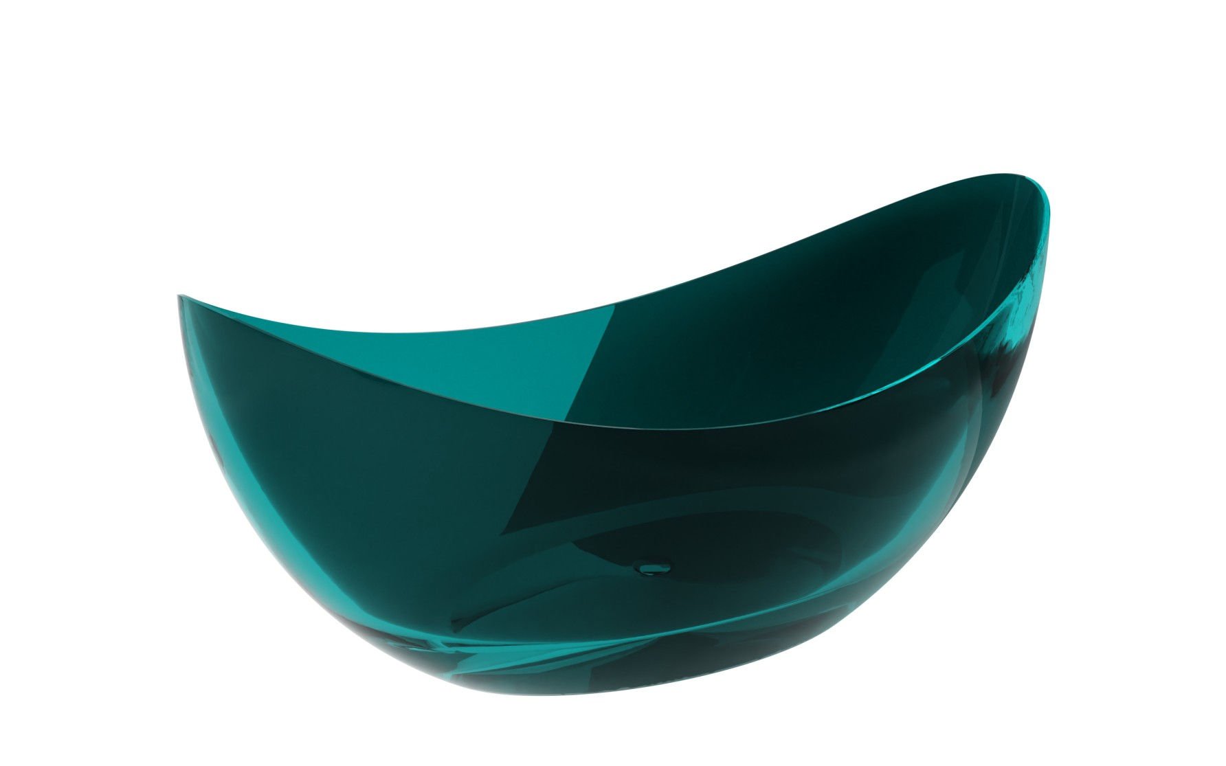 Wanna wolnostojąca Besco Axya 180x80 cm owalna żywica syntetyczna zielona maskownica chrom WAA-180-OBC
