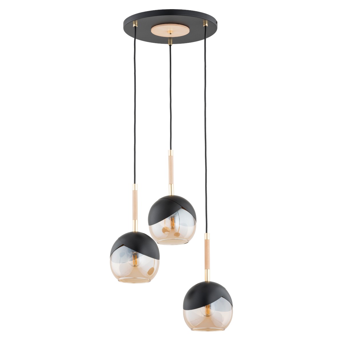 Dwukolorowa lampa wisząca z kloszami AL 62418 z serii MILTONA