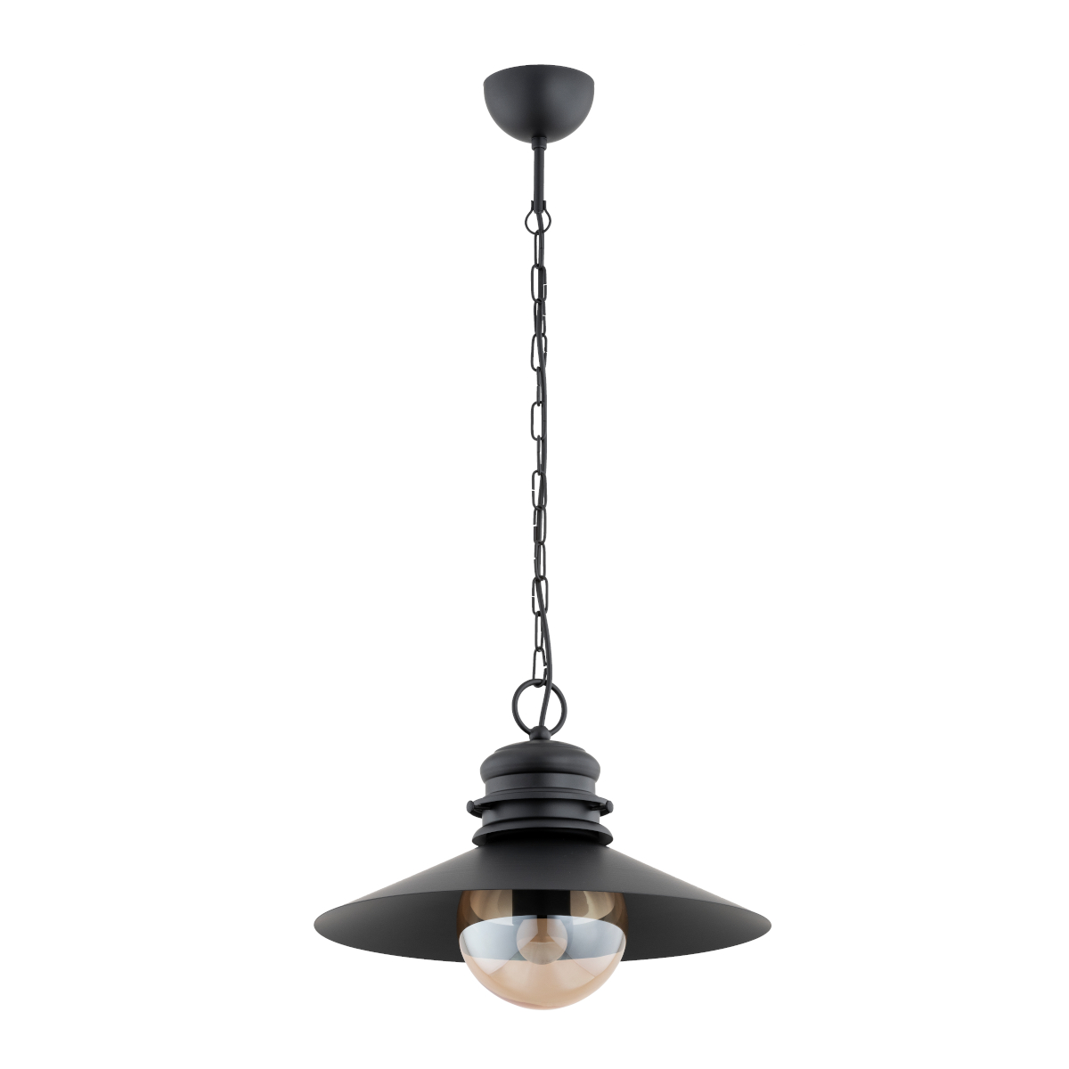 Czarna, industrialna lampa wisząca do kuchni AL 61340 z serii HOLLY