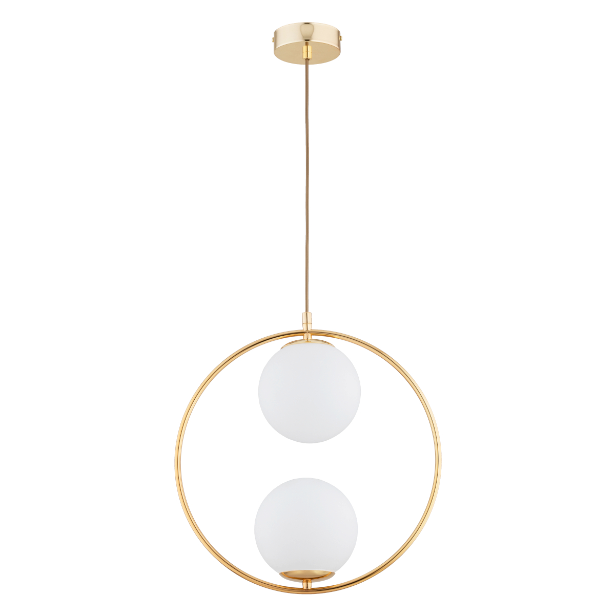 Lampa wisząca z białymi, kulistymi kloszami AL 62441 z serii AVIA