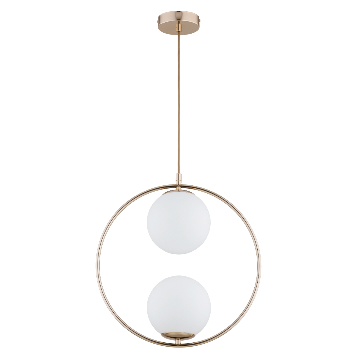 Pionowa lampa wisząca, mleczne klosze AL 62442 z serii AVIA