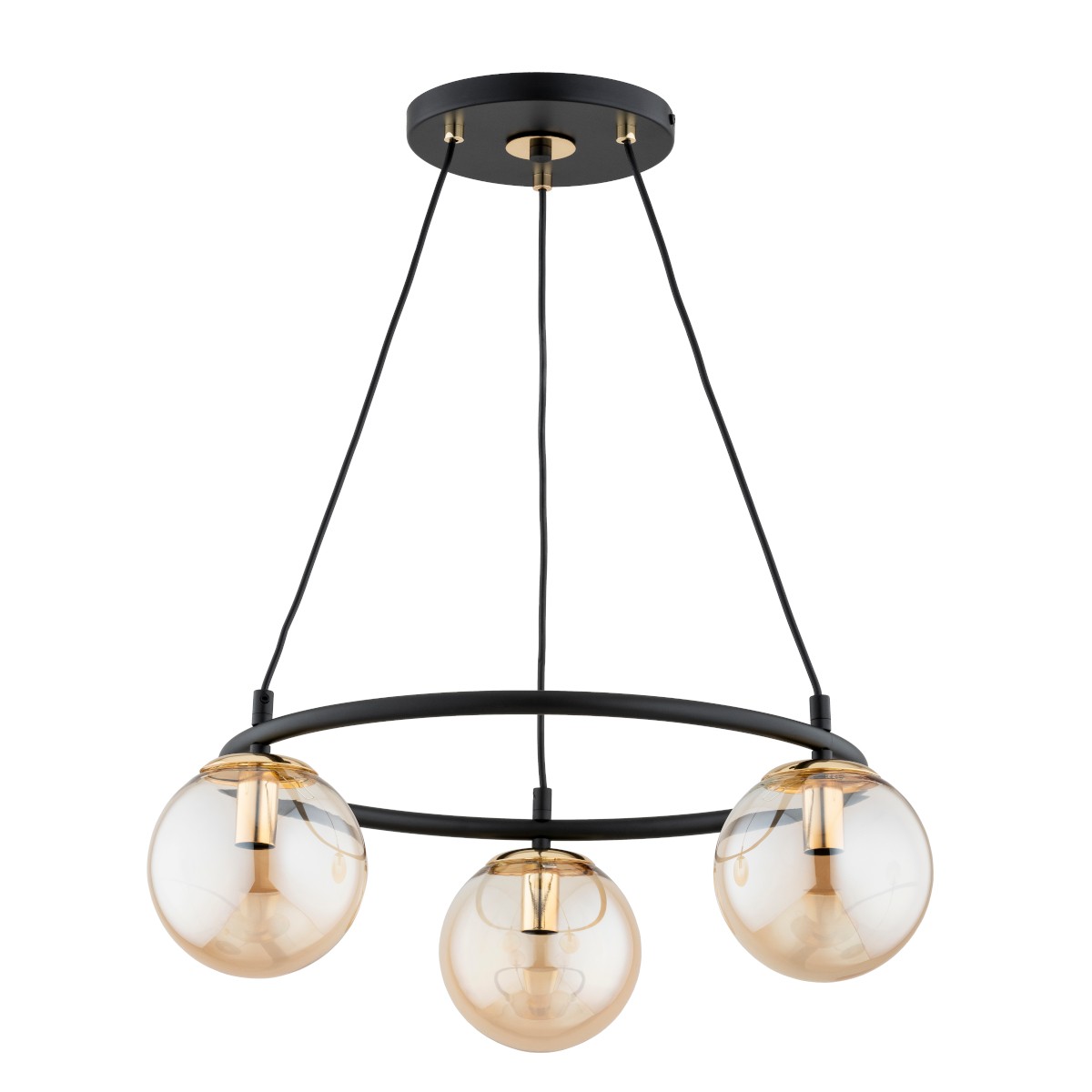 Lampa wisząca ze złotymi elementami ozdobnymi AL 62427 z serii RINGO