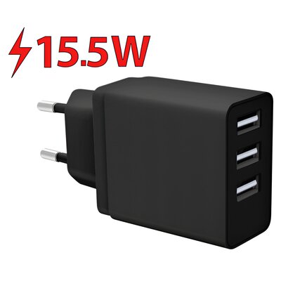 goGEN Ładowarka sieciowa ACH 301 3x USB-A 15,5W ACH301B