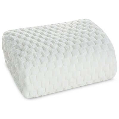 Koc 70 x 160 Flanelowy Design Cindy6 Biały