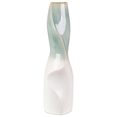 Oryginalny Wazon Ceramiczny Liana 14X13X47 Miętowy