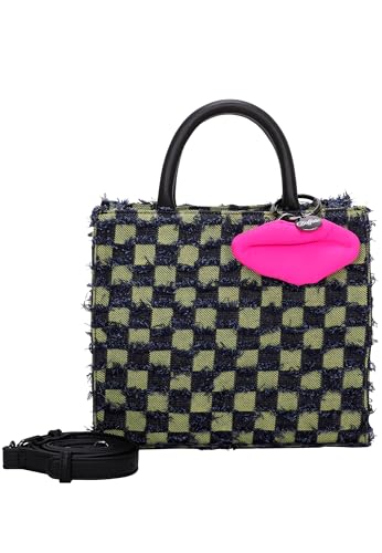 Buffalo Big Boxy Collection Fancy Squares Yellow Shopper, żółty