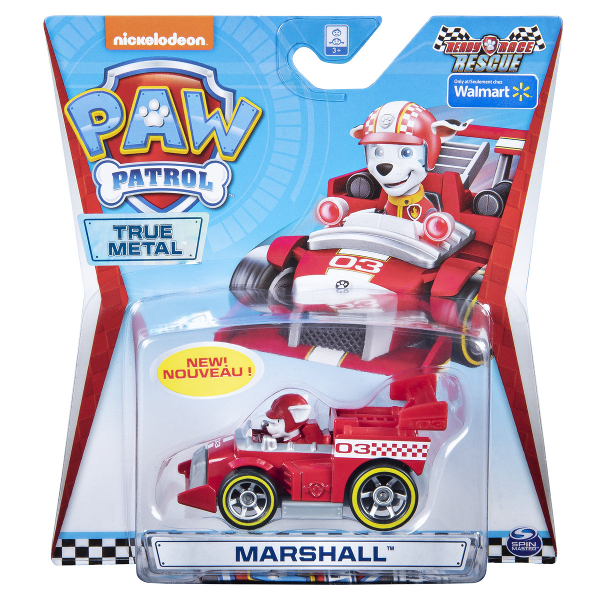 Psi Patrol, Die Cast, pojazdy Ready Race Rescue Marshl