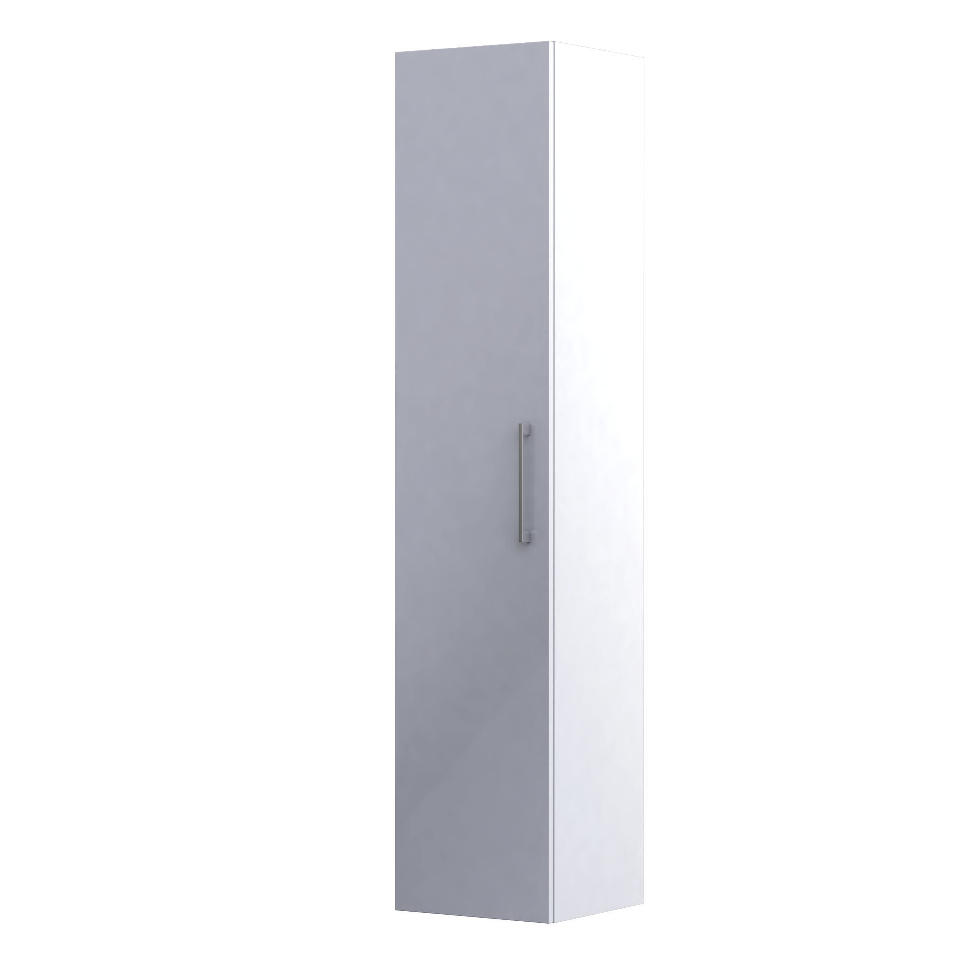 Słupek łazienkowy Oristo Geo 35x165x35 cm biały połysk KI01-SB1D-35-1