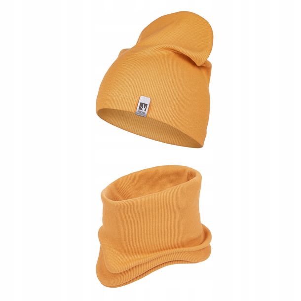 Czapka Dziecięca Wiosenna Jesienna Komin Komplet Bawełna Dla Dzieci 48-56