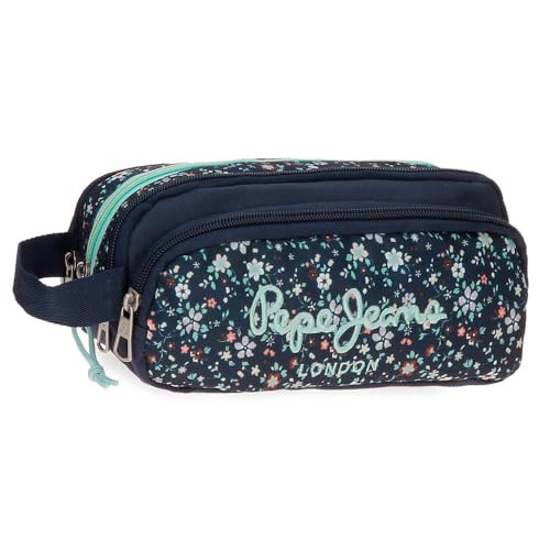 Pepe Jeans Alenka Eskorty, rozmiar nosić w plecaku, torebce lub torebce Joumma Bags, Niebieski, Etui 22