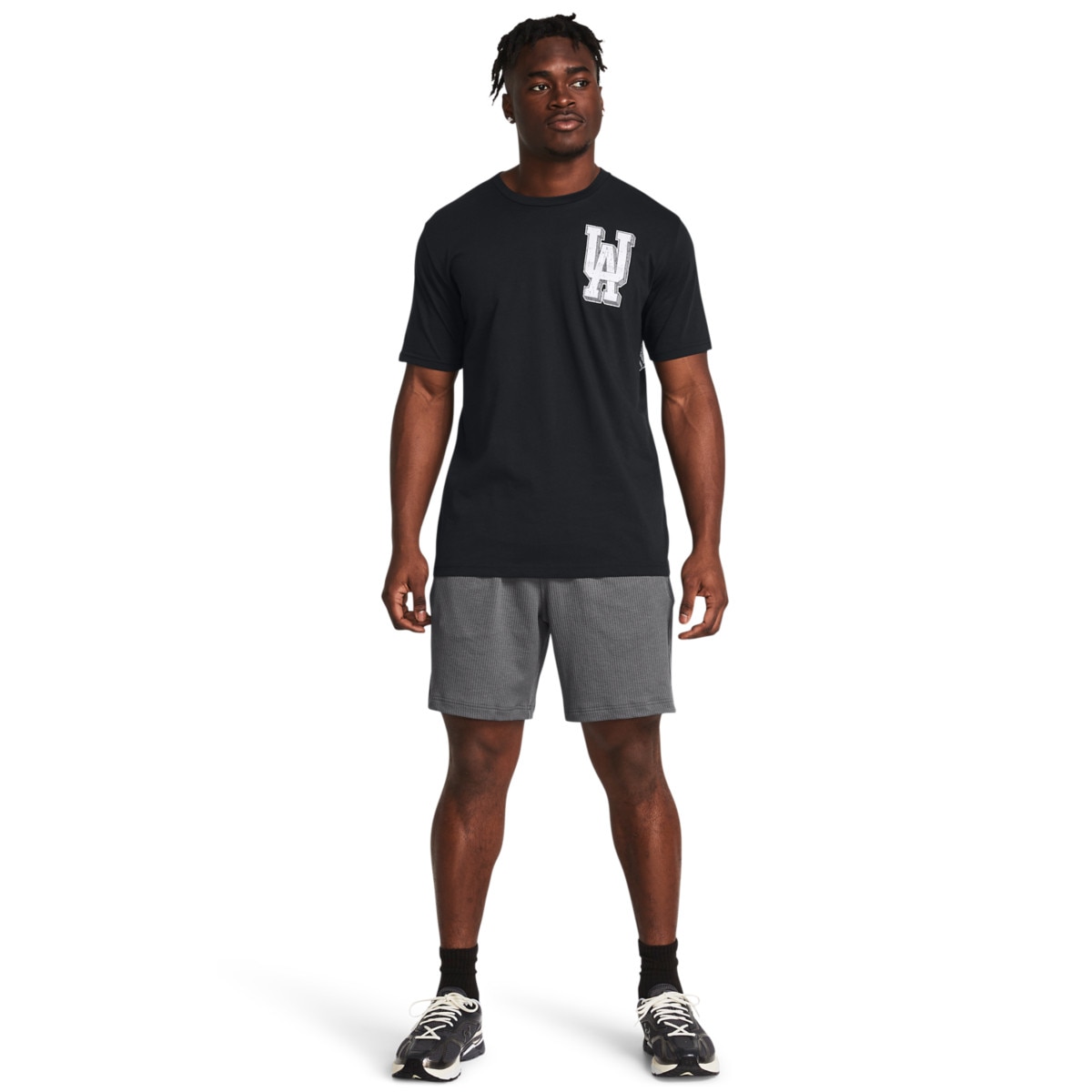 Męskie spodenki treningowe Under Armour UA Journey Rib Shorts - szare - UNDER ARMOUR