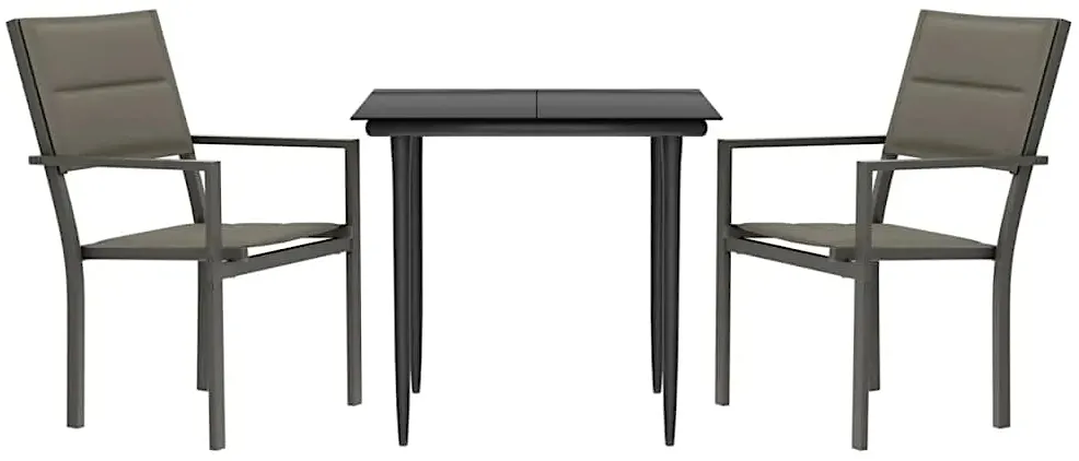 Zestaw mebli ze ogrodowych szklanym blatem Z2-E99