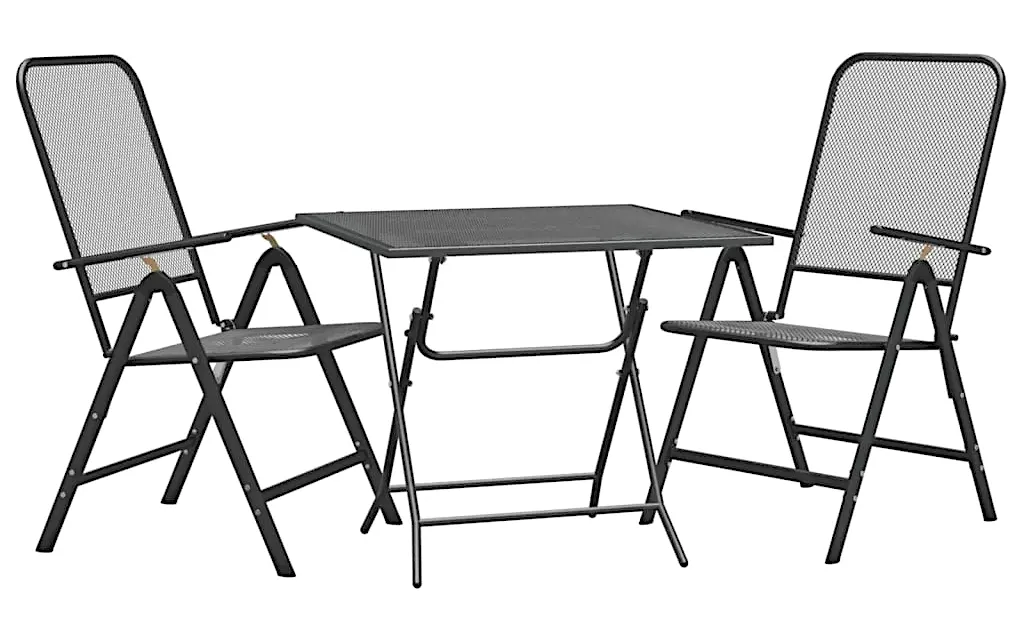 Antracytowy zestaw mebli ogrodowych W4-S48