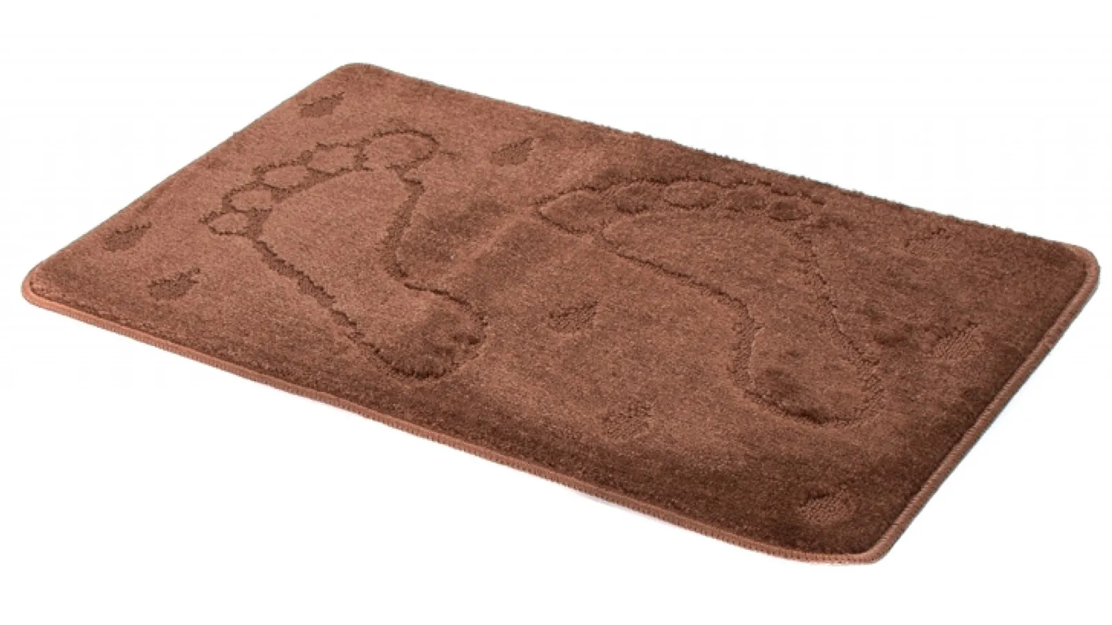 Brązowy nowoczesny dywanik do łazienki W7-G43