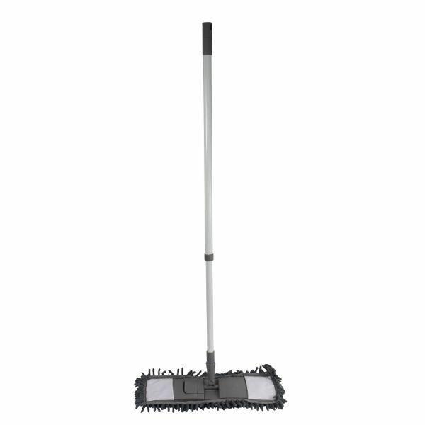 Mop Duo Szenilowy Szary Z Drążkiem Teleskopowym F...