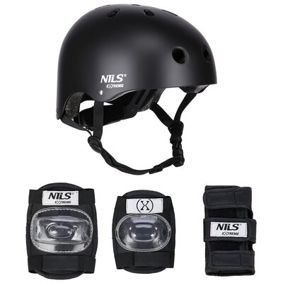 Kask NILS EXTREME MR290 Czarny ( S) ochraniaczy