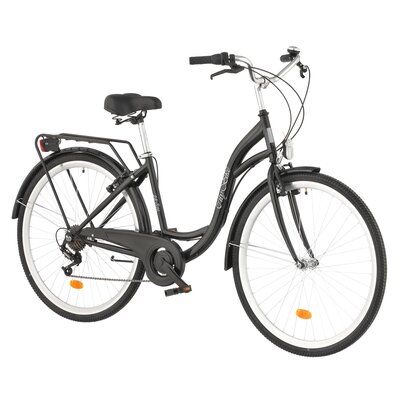 Rower miejski DAWSTAR Citybike S7B 28 cali damski Czarny